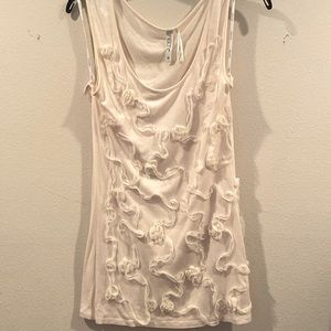 Womens Medium Organza Swirl Tank Top